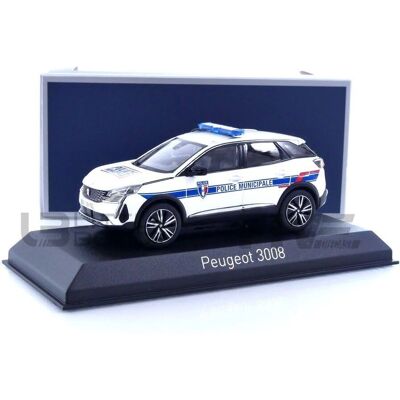 Norev - PEUGEOT 3008 - Blanc - 1/43 - Die-cast model - Publicité Norev - PEUGEOT 3008 - Blanc - 1/43 - Die-cast model - Publicité