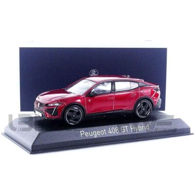 Norev Peugeot 408 Gt Hybrid 2023 Elixir Red - Speelgoedauto Norev Peugeot 408 Gt Hybrid 2023 Elixir Red - Speelgoedauto