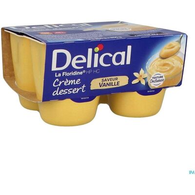 Crème dessert Vanille La Floridine de Delical, hyperprotéinée et hypercalorique - Usage médical - Publicité Crème dessert Vanille La Floridine de Delical, hyperprotéinée et hypercalorique - Usage médical - Publicité