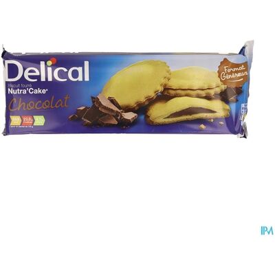 Delical Nutra'Cake Chocolat - Barre Protéinée - 9 Portions Delical Nutra'Cake Chocolat - Barre Protéinée - 9 Portions