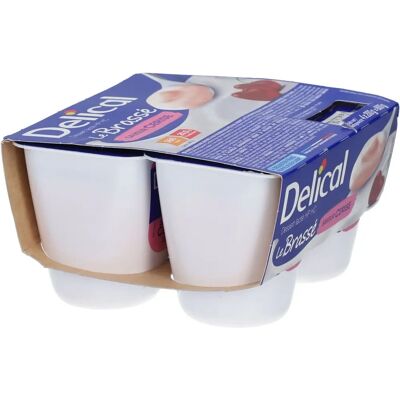 Yaourt Cerise Delical 4x200g - Dessert Lacté Yaourt Cerise Delical 4x200g - Dessert Lacté