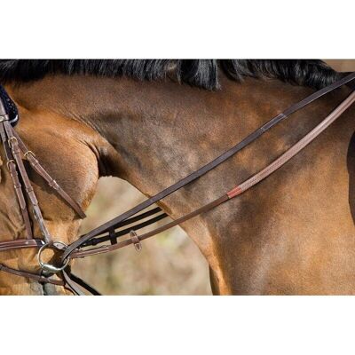 HFI Leder Reitsaumzubehör - Braun - Cob - Pferdegeschirr HFI Leder Reitsaumzubehör - Braun - Cob - Pferdegeschirr