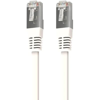 Câble Ethernet FTP Catégorie 6 15m - Blindé, Droit, Blanc Câble Ethernet FTP Catégorie 6 15m - Blindé, Droit, Blanc