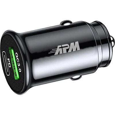 Chargeur auto APM 38W - USB-A, USB-C - Lot de 2 Chargeur auto APM 38W - USB-A, USB-C - Lot de 2