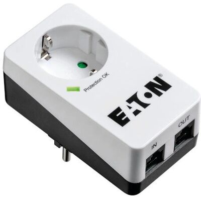 Eaton PB1TD Proteção contra surtos - 1 tomada, 220-250V Eaton PB1TD Proteção contra surtos - 1 tomada, 220-250V