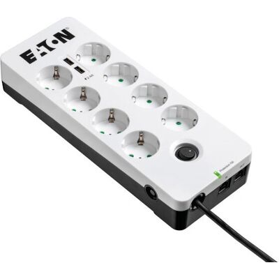 Eaton Überspannungsschutz PB8TUD - 8 Steckdosen - USB & RJ11 - 220-250V Eaton Überspannungsschutz PB8TUD - 8 Steckdosen - USB & RJ11 - 220-250V