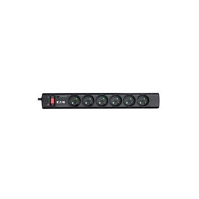 Protection contre les surtensions Eaton PS6F - 6 prises, Noir, 220-250 V - Publicité Protection contre les surtensions Eaton PS6F - 6 prises, Noir, 220-250 V - Publicité