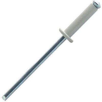 SCELL-IT Weiß PWD4016 Niet - Flacher Kopf, 4mm, Aluminium & Stahl SCELL-IT Weiß PWD4016 Niet - Flacher Kopf, 4mm, Aluminium & Stahl