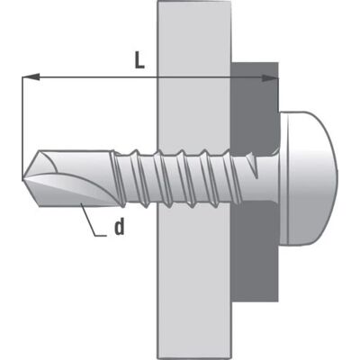 SCELL-IT Selbstbohrschrauben - Zinkstahl - Quadrataufnahme - 19mm - Produkttyp SCELL-IT Selbstbohrschrauben - Zinkstahl - Quadrataufnahme - 19mm - Produkttyp