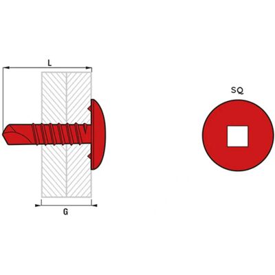 Scell-it Verzinkte Selbstbohrschraube - PH2 - 4,2x19mm - Rundkopf - Stahl Scell-it Verzinkte Selbstbohrschraube - PH2 - 4,2x19mm - Rundkopf - Stahl