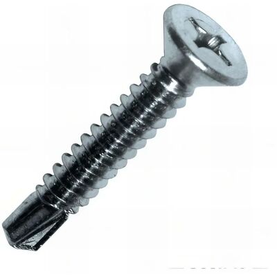 SCELL-IT Weiße Verzinkte Selbstbohrschraube - 4,8 mm - DIN 7504 - Stahl SCELL-IT Weiße Verzinkte Selbstbohrschraube - 4,8 mm - DIN 7504 - Stahl