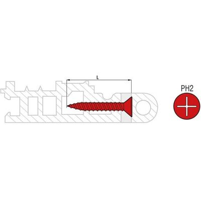 Viti zincate in acciaio PVCPB42040 4,2x40 mm - PH2 - 1000 pezzi Viti zincate in acciaio PVCPB42040 4,2x40 mm - PH2 - 1000 pezzi