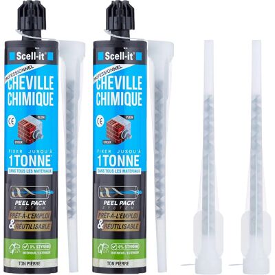 Scell-it - Cartouches de scellant chimique lourd - 280ml, 2 pcs - Publicité Scell-it - Cartouches de scellant chimique lourd - 280ml, 2 pcs - Publicité