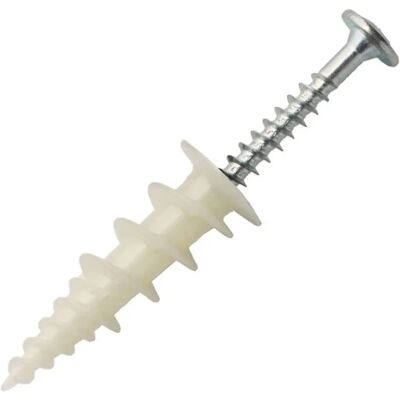 Ensemble de chevilles et vis Krono-yr - Autoperforant 4,5x30 - Pack de 50 Ensemble de chevilles et vis Krono-yr - Autoperforant 4,5x30 - Pack de 50
