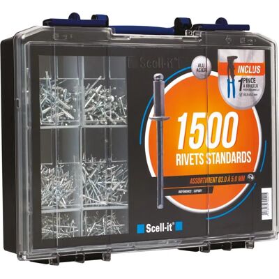 Scell It Nieten Set - 1500 Nieten & Werkzeug Scell It Nieten Set - 1500 Nieten & Werkzeug