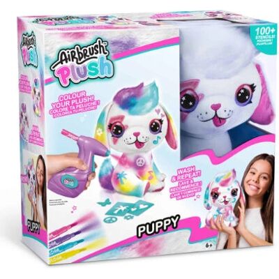 CanalToys Plüschwelpe Airbrush DIY-Set - Malset für Kinder CanalToys Plüschwelpe Airbrush DIY-Set - Malset für Kinder