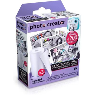 Canal Toys Créateur de Photos Appareil Photo Instantané Blanc - Appareil Photo Instantané, Blanc, 3 Rouleaux de Papier Photo, Plus de 200 Photos Canal Toys Créateur de Photos Appareil Photo Instantané Blanc - Appareil Photo Instantané, Blanc, 3 Rouleaux de Papier Photo, Plus de 200 Photos