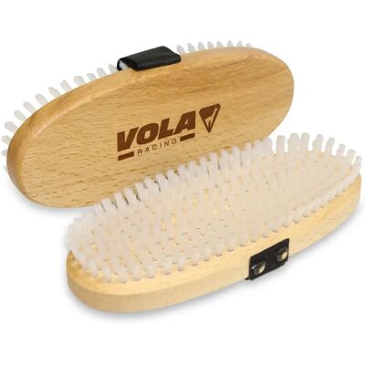 Cepillo ovalado de nylon VOLA - Marrón / Blanco - Talla Única Cepillo ovalado de nylon VOLA - Marrón / Blanco - Talla Única