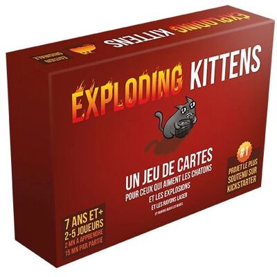 Asmodee EK01FR - Jeu Exploding Kittens - 7+ - 2-5 Joueurs - Publicité Asmodee EK01FR - Jeu Exploding Kittens - 7+ - 2-5 Joueurs - Publicité