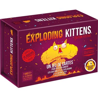 Asmodée Exploding Kitten Edition Festive - Jeu de Société - Publicité Asmodée Exploding Kitten Edition Festive - Jeu de Société - Publicité