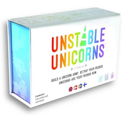 Asmodée Unstable Unicorns - Jeu de cartes - Nordique - Publicité Asmodée Unstable Unicorns - Jeu de cartes - Nordique - Publicité