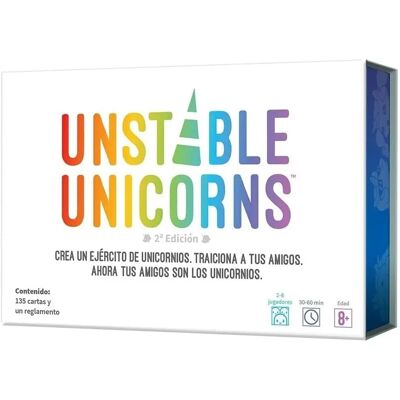 Asmodee Unstable Unicorns Juego de Cartas - Juego de Estrategia Asmodee Unstable Unicorns Juego de Cartas - Juego de Estrategia