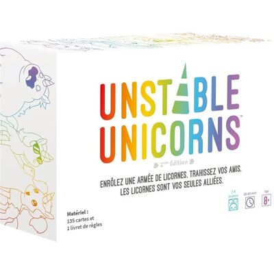 Asmodee Unstable Unicorns - Gra planszowa - Francuska Asmodee Unstable Unicorns - Gra planszowa - Francuska