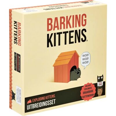 Exploding Kittens - Barking Kittens Uitbreiding - Kaartspel Exploding Kittens - Barking Kittens Uitbreiding - Kaartspel