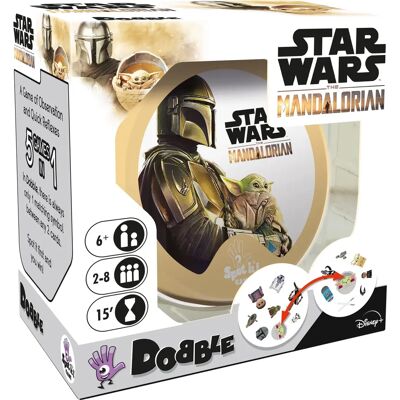 Star Wars Mandalorian Dobble Card Game Multi - Card Game Star Wars Mandalorian Dobble Card Game Multi - Card Game
