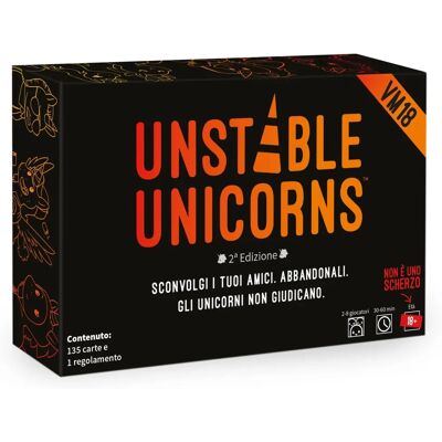 Asmodée Unstable Unicorns - Jeu de Cartes Stratégique 18+ 2-8 Joueurs - Publicité Asmodée Unstable Unicorns - Jeu de Cartes Stratégique 18+ 2-8 Joueurs - Publicité