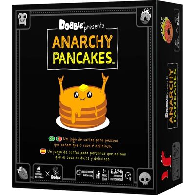 Asmodee Dobble Anarquía Pancakes Juego de Cartas - Juego Para Amantes Del Caos Asmodee Dobble Anarquía Pancakes Juego de Cartas - Juego Para Amantes Del Caos