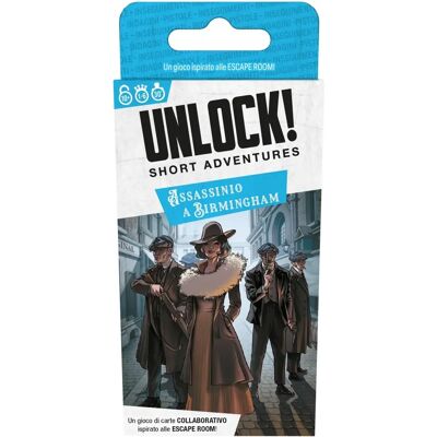 Space Cowboys Unlock! Kurze Abenteuer - Mord in Birmingham - Brettspiel Space Cowboys Unlock! Kurze Abenteuer - Mord in Birmingham - Brettspiel