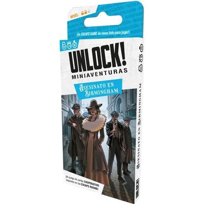 Asmodee Unlock! Miniaventures Meurtre à Birmingham - Jeu de Cartes Asmodee Unlock! Miniaventures Meurtre à Birmingham - Jeu de Cartes