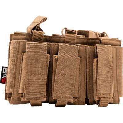 Swiss Arms Trippelficka för Magasin MOLLE - Färg: Coyote - Kapacitet för 3 magasin - Magasinficka tripplaats Swiss Arms Trippelficka för Magasin MOLLE - Färg: Coyote - Kapacitet för 3 magasin - Magasinficka tripplaats