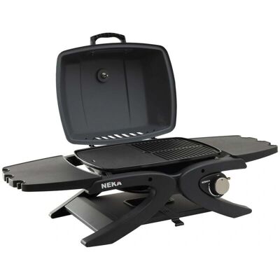 NEKA Grill à gaz 102cm - Portable, Thermostat, Plaque en fonte - Publicité NEKA Grill à gaz 102cm - Portable, Thermostat, Plaque en fonte - Publicité
