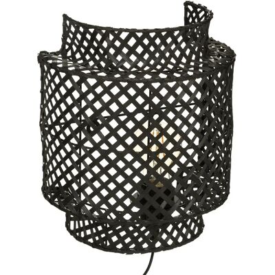 Lámpara de Pared Atmosphera Liby Bambú Negro - Lámpara Boho de Pared Lámpara de Pared Atmosphera Liby Bambú Negro - Lámpara Boho de Pared