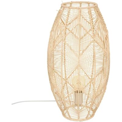 Atmosphera - Lampe de table en bois beige - H49cm - Design écologique - Publicité Atmosphera - Lampe de table en bois beige - H49cm - Design écologique - Publicité