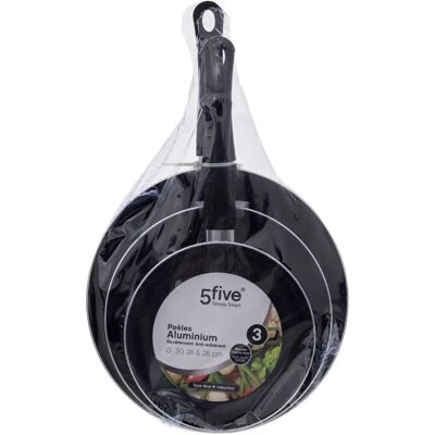 Ensemble de 3 poêles Northix - Compatibles avec tous les cuisinières - Publicité Ensemble de 3 poêles Northix - Compatibles avec tous les cuisinières - Publicité