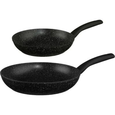 Set de Casseroles en Aluminium 5FIVE - 24/28cm Antiadhésif, Induction - Publicité Set de Casseroles en Aluminium 5FIVE - 24/28cm Antiadhésif, Induction - Publicité