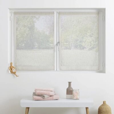Atmosphera 185242A Leinen-Effekt Vorhang-Set - Gardinen Atmosphera 185242A Leinen-Effekt Vorhang-Set - Gardinen
