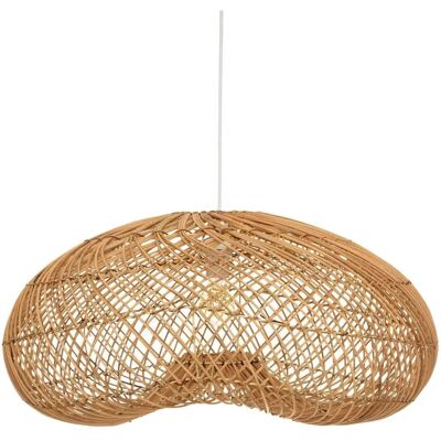 Suspension beige en rotin Atmosphera - Style boho rustique Suspension beige en rotin Atmosphera - Style boho rustique
