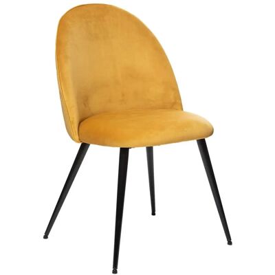 Chaise en velours Slano d'Atmosphera - Moderne et Polyvalente - Publicité Chaise en velours Slano d'Atmosphera - Moderne et Polyvalente - Publicité