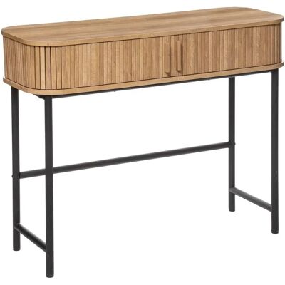 Atmosphera Konsole - Skandinavischer Stil - 2 Schiebetüren - Beige - 80 cm Atmosphera Konsole - Skandinavischer Stil - 2 Schiebetüren - Beige - 80 cm