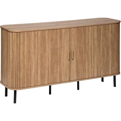 Buffet in legno beige Atmosphera con ante scorrevoli - Ideale per spazi ristretti Buffet in legno beige Atmosphera con ante scorrevoli - Ideale per spazi ristretti