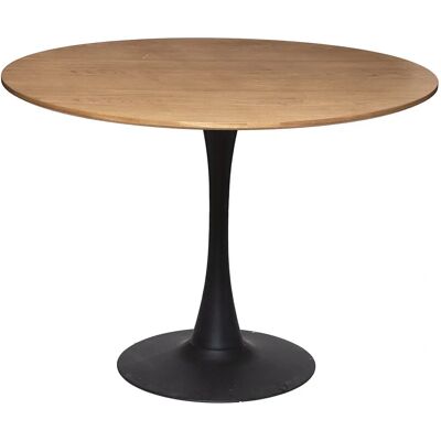 Atmosphera Elias - Mesa redonda de metal y madera - 102cm Atmosphera Elias - Mesa redonda de metal y madera - 102cm