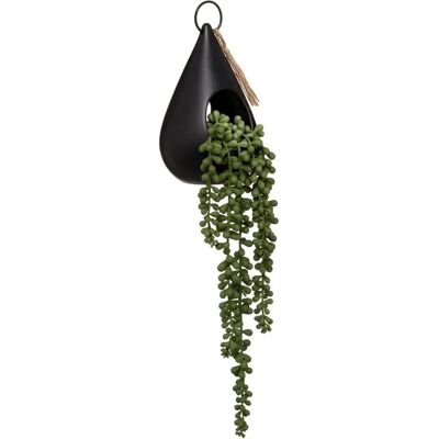 Pianta artificiale sospesa Atmosphera - Blu, Verde - D.12 x H.50 cm - Decorazione interna Pianta artificiale sospesa Atmosphera - Blu, Verde - D.12 x H.50 cm - Decorazione interna