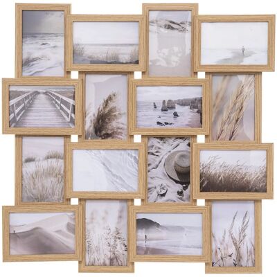 Atmosphera Mango Holz 16-Foto Collage - Bilderrahmen Atmosphera Mango Holz 16-Foto Collage - Bilderrahmen