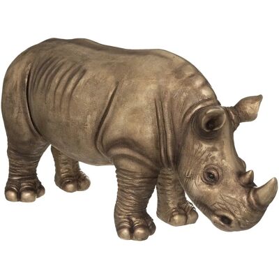 Atmosphera Statue Rhinozéro Doré - 86cm - Décor Safari Ethnique - Publicité Atmosphera Statue Rhinozéro Doré - 86cm - Décor Safari Ethnique - Publicité