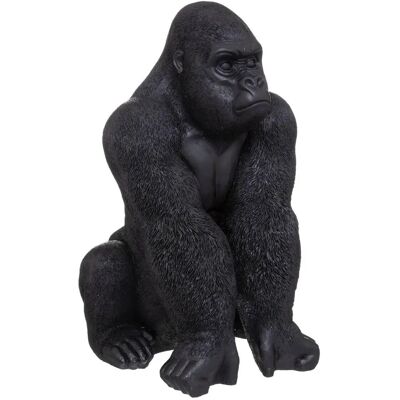 Atmosphera Gorilla Statue aus Kunstharz - Schwarz - 68cm - Innen/Außen Atmosphera Gorilla Statue aus Kunstharz - Schwarz - 68cm - Innen/Außen