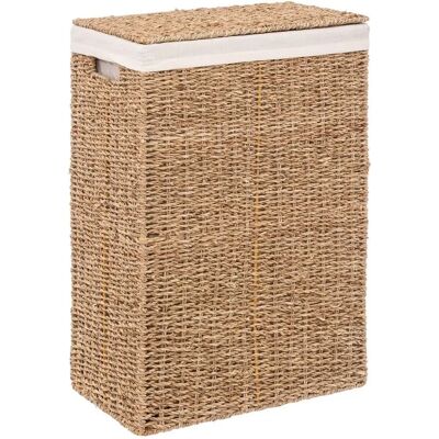 Panier à linge en jacinthe d'eau - Rangement naturel - 45L - Publicité Panier à linge en jacinthe d'eau - Rangement naturel - 45L - Publicité